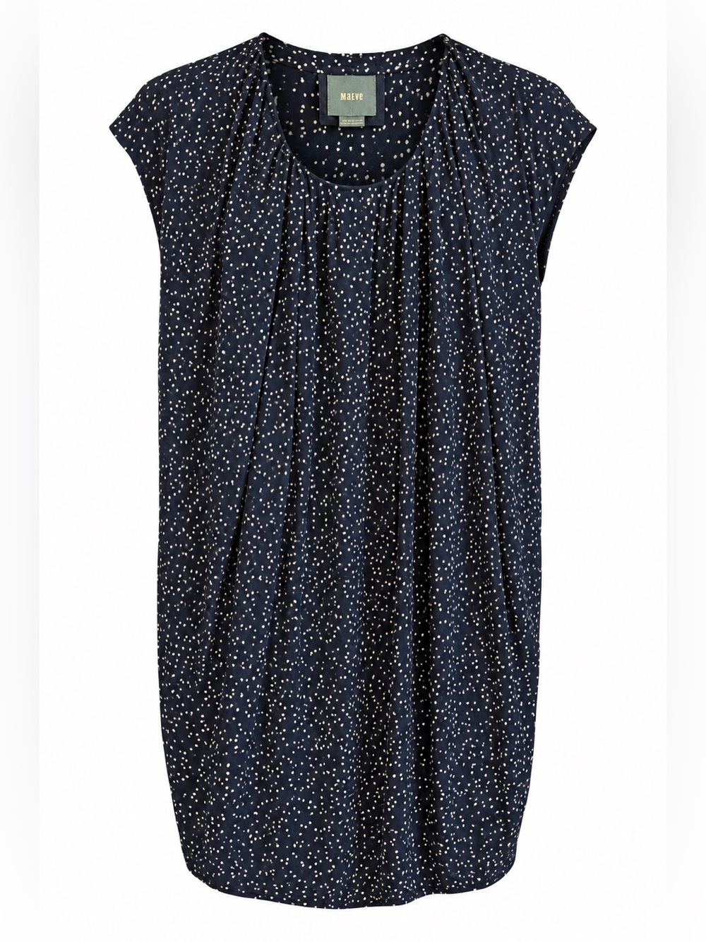 Anthropologie Maeve Au Revoir Shift Dress NEW size 6 Navy/White
